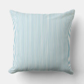 Coussin Rayure à petits carreaux bleu clair (Recto)