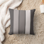 Coussin Rayure chaude du gris 3 (1 3) de 16" carreau (Couverture)