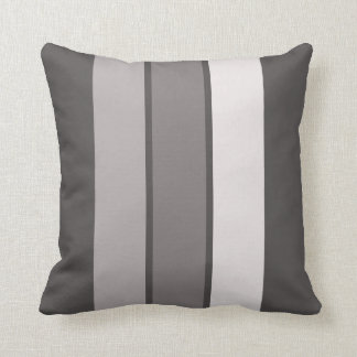 Coussin Rayure chaude du gris 3 (1 3) de 16" carreau