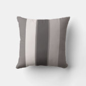 Coussin Rayure chaude du gris 3 (2 3) de 16" carreau (Verso)