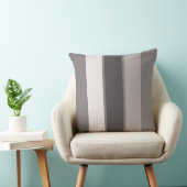 Coussin Rayure chaude du gris 3 (2 3) de 20" carreau (Chaise)