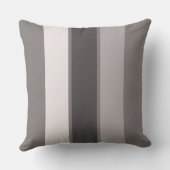 Coussin Rayure chaude du gris 3 (2 3) de 20" carreau (Verso)