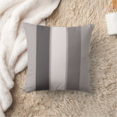 Coussin Rayure chaude du gris 3 (3 3) de 16" carreau (Couverture)