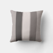 Coussin Rayure chaude du gris 3 (3 3) de 16" carreau (Verso)