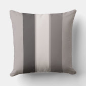Coussin Rayure chaude du gris 3 (3 3) de 20" carreau (Verso)