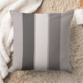Coussin Rayure chaude du gris 3 (3 3) de 20" carreau (Couverture)