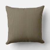 Coussin Rayure en Toile de Lin Naturelle (Verso)