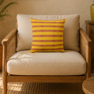 Coussin Rayure Marocaine de Médina Dorée