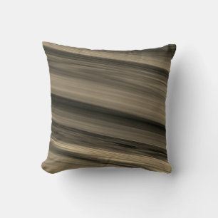 Coussin Rayure marron subtile