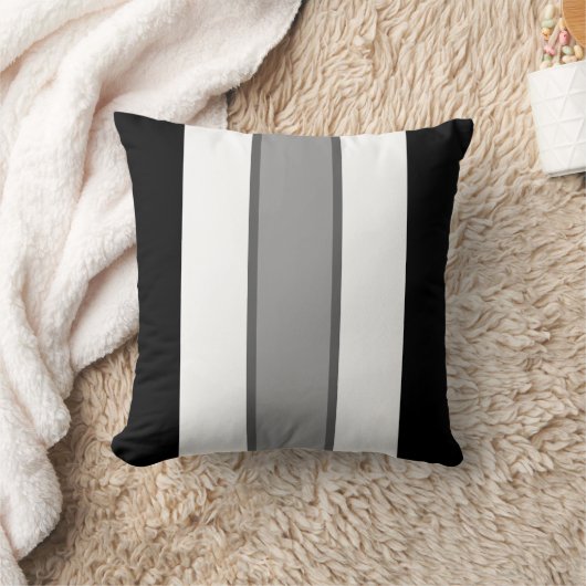Coussin Rayure monochrome simple 16" carreau carré (Couverture)