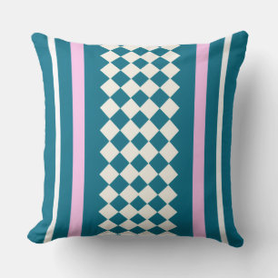 Coussin Rayure Nordique Pastel