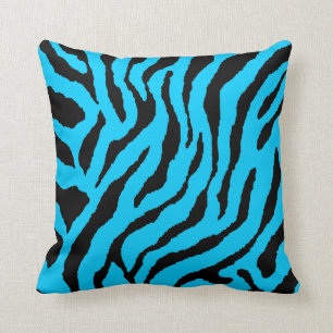 Coussin Rayures animales au néon vintages du tigre 80s de
