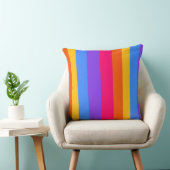 Coussin Rayures arc-en-ciel (Chaise)