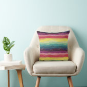 Coussin Rayures arc-en-ciel (Chaise)