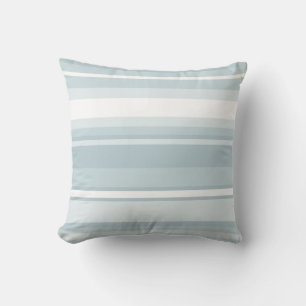 Coussin Rayures bleu glace