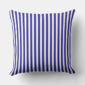 Coussin Rayures Bleues Et Blanches (Verso)