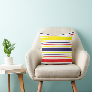 Coussin Rayures Coloré Été Coastal