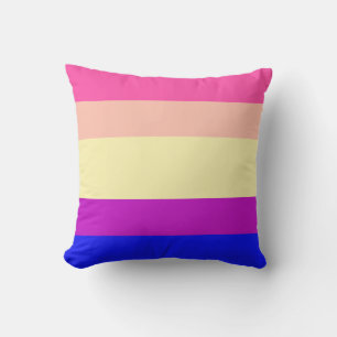 Coussin Rayures Colorées Brillantes-Été-