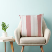 Coussin Rayures Cottage Nordique – Fard & Brume (Chaise)