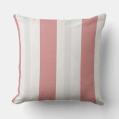Coussin Rayures Cottage Nordique – Fard & Brume (Recto)