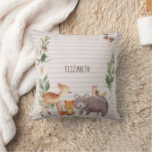 Coussin Rayures d'animaux des bois (Couverture)