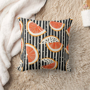 Coussin Rayures de tranche de citron bold (8)