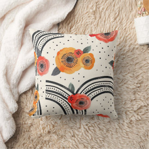Coussin Rayures de tranche de citron bold (9)