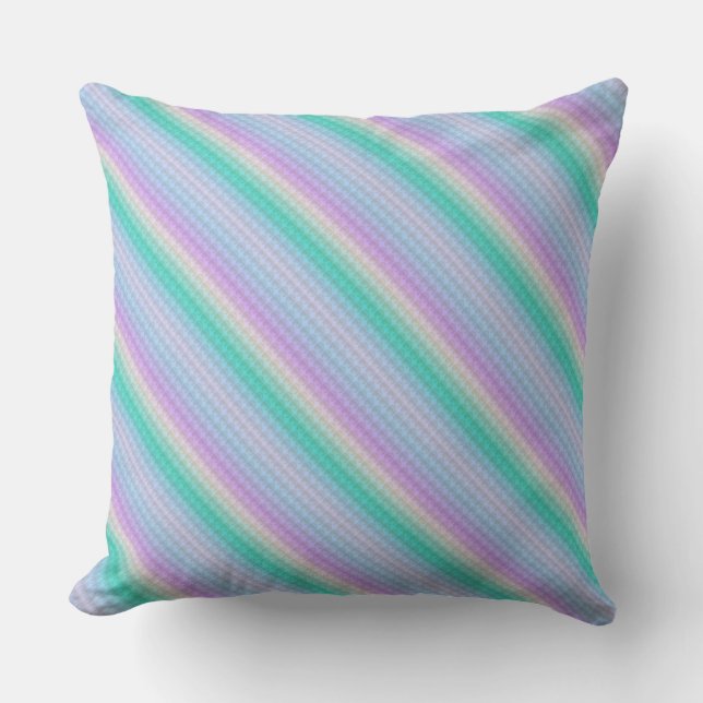 Coussin Rayures élégantes et pois (Recto)