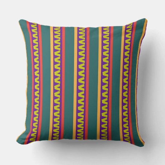 Coussin Rayures et symboles (Recto)