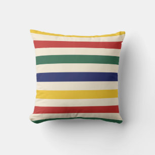 Coussin Rayures horizontales colorées