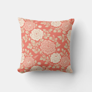 Coussin Rayures imprimées bloc Rouge Blanc Bleu