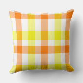 Coussin Rayures jaunes et oranges (Verso)
