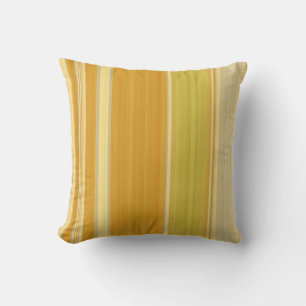 Coussin Rayures Jaunes Soleil