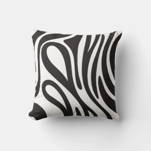 Coussin Rayures noires
