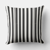 Coussin Rayures noires et blanches (Verso)