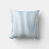 Coussin Rayures pastel bleu simple (Recto)
