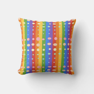 COUSSIN RAYURES POINT RAINBOW