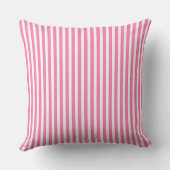 Coussin Rayures roses et blanches (Verso)