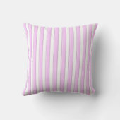 Coussin Rayures roses sur fond blanc (Verso)