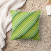 Coussin Rayures Vertes et Jaunes (Couverture)
