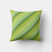 Coussin Rayures Vertes et Jaunes (Verso)