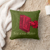Coussin Reading Nook, Bookstore, library, Green Cushion (Couverture)