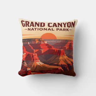 Coussin Réalisation de la randonnée Grand Canyon Rim to Ri