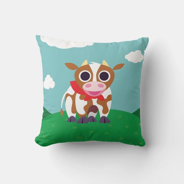Coussin Reba la vache (Recto)