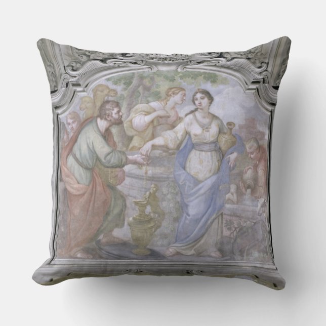 Coussin Rebecca au bien, du réfectoire, 1753-54 ( (Recto)