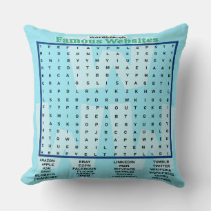 Coussin Recherche de mots simples Sites Web célèbres