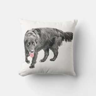 Coussin Récolte Jeu, Encre et Rouge