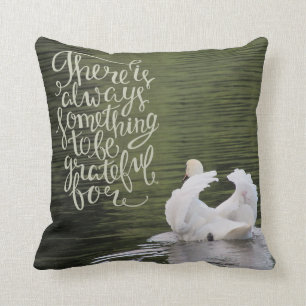 Coussin reconnaissant de cygne