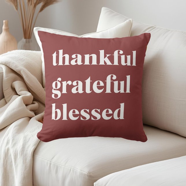 Coussin Reconnaissant Grateful Bénie (Créateur téléchargé)