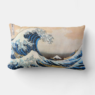 Coussin Rectangle 神奈川沖浪裏, grande vague de 北斎, Hokusai, Ukiyo-e